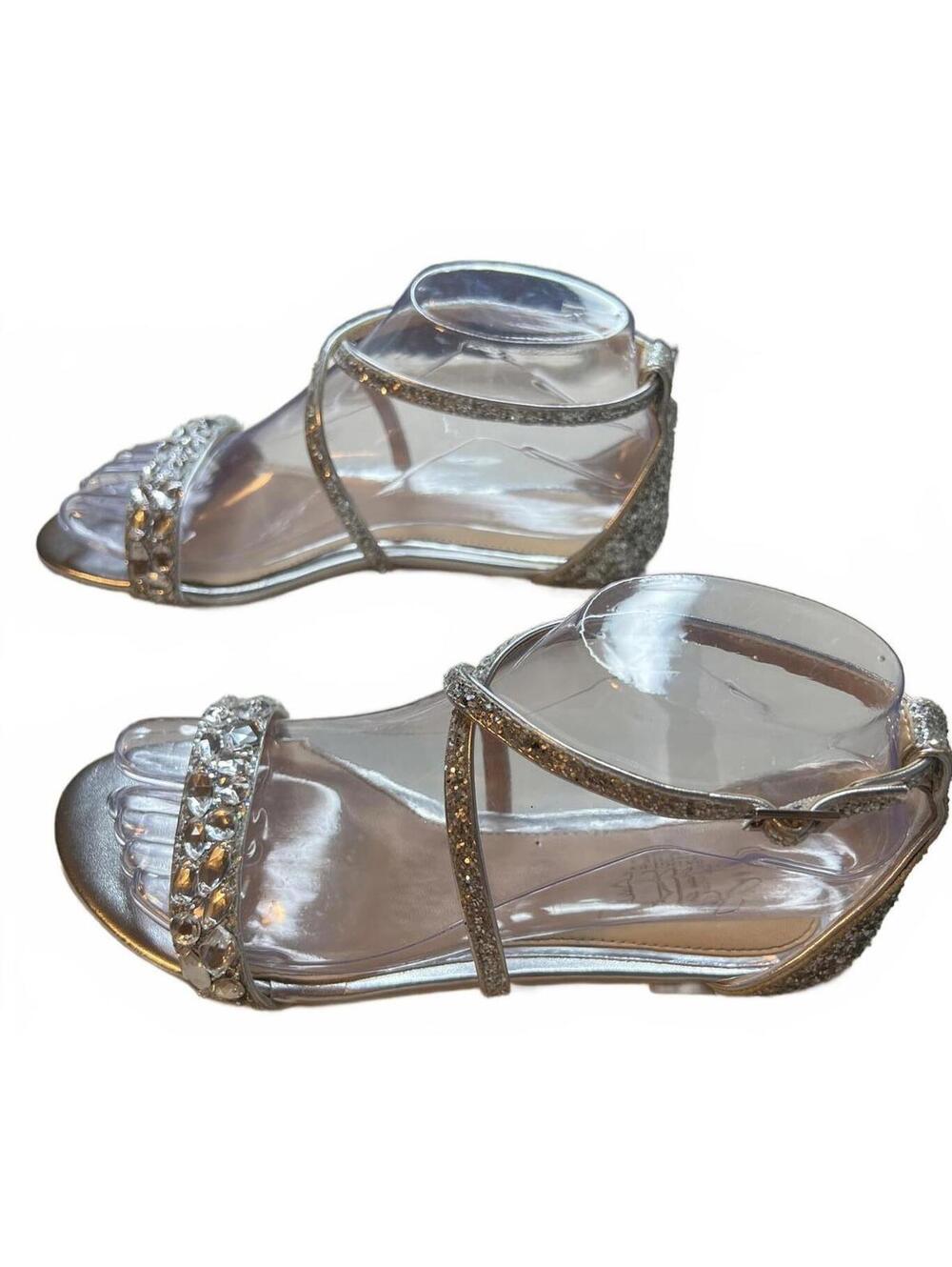 Jewel Badgley Mischka Women's Osome Glitter|Bridal Wedding Glam Flats| 6 - Picture 5 of 8